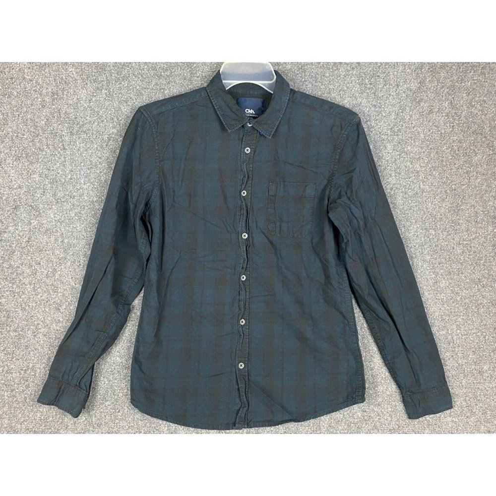 ClockHouse Button Up Shirt Men's Medium Plaid 100% Cotton Adults M